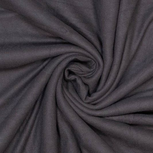 Rippenjersey Double Brushed superweich schwarz