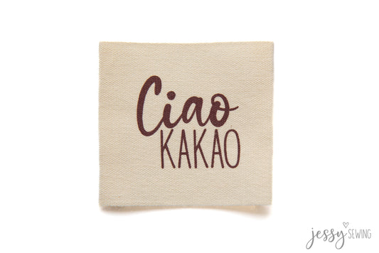 Label Baumwolllabel "Ciao Kakao"