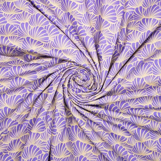 Canvas Beachy Shells flieder gelb