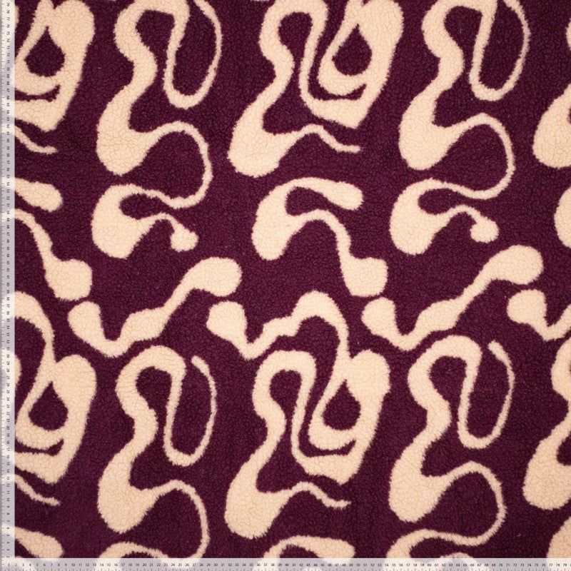 Teddystoff Jacquard Waves bordeaux