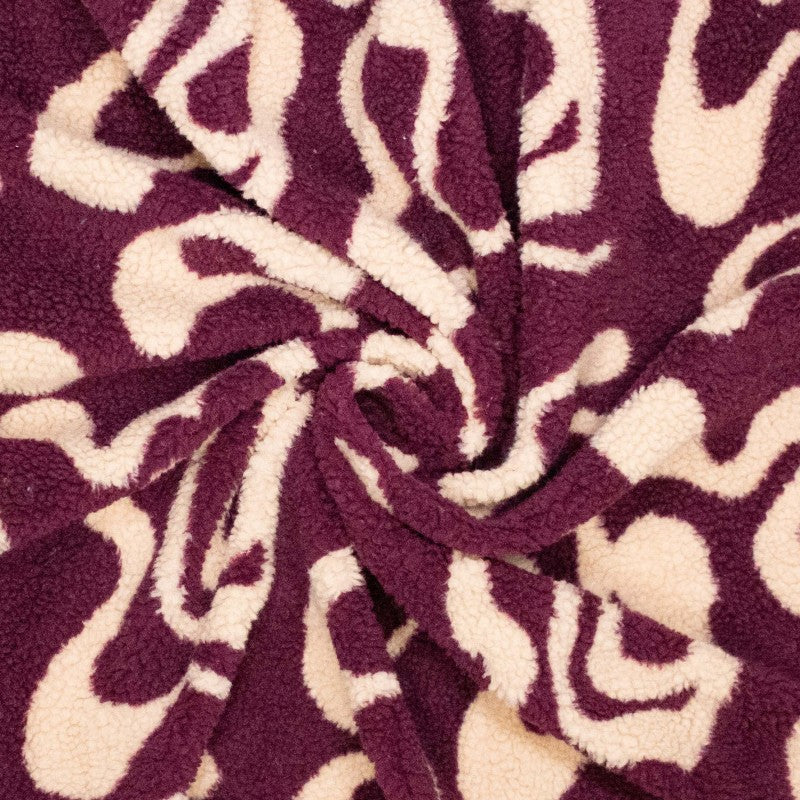 Teddystoff Jacquard Waves bordeaux