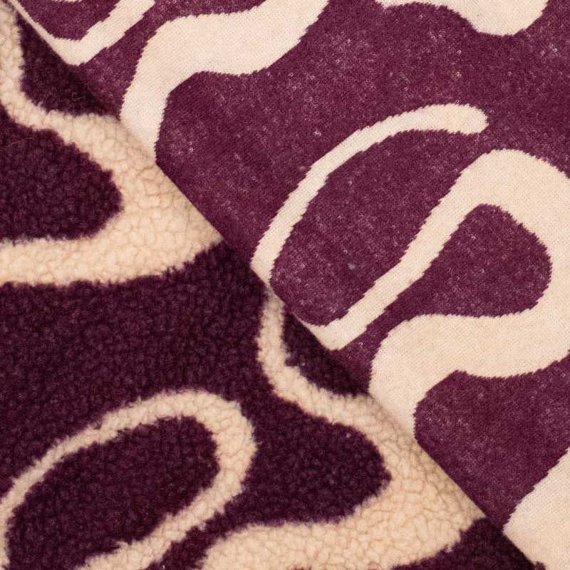 Teddystoff Jacquard Waves bordeaux