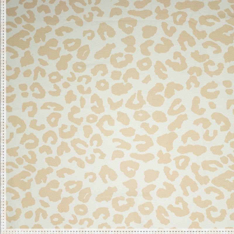 Canvas Animalprint Leo beige ecru