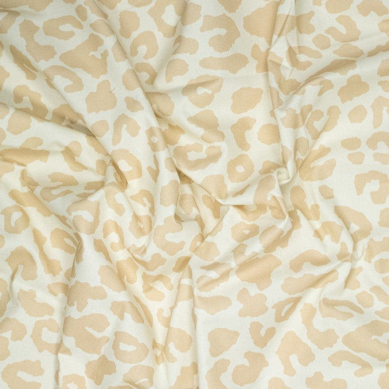 Canvas Animalprint Leo beige ecru