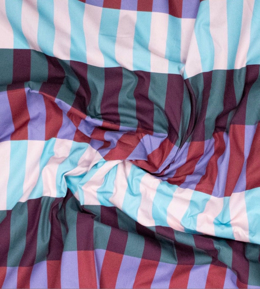 Baumwolle digital Ilja Blocks petrol