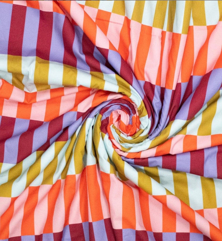 Baumwolle digital Ilja Blocks orange