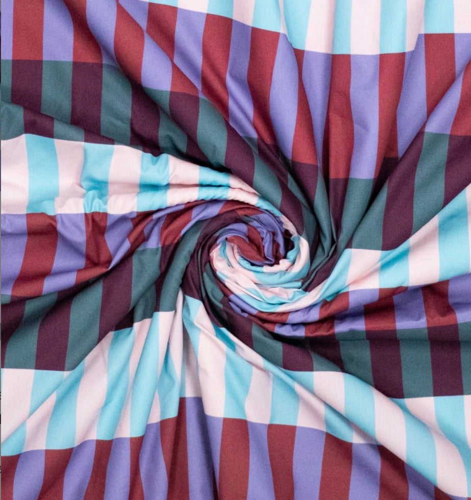 Baumwolle digital Ilja Blocks petrol