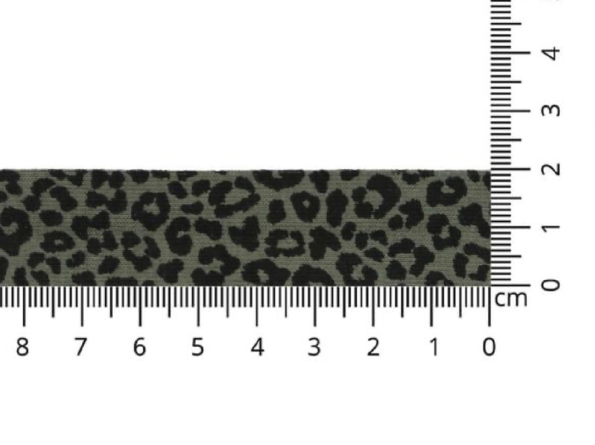 Baumwoll Schrägband gefalzt 40/20 Leo oliv 2m