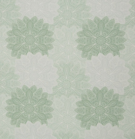 Baumwolle Tumba Blumen Mandala mint