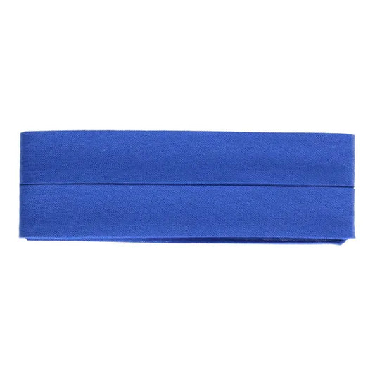 Baumwoll Schrägband gefalzt 40/20 royalblau