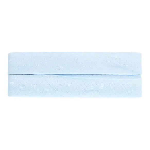 Baumwoll Schrägband gefalzt 40/20 hellblau