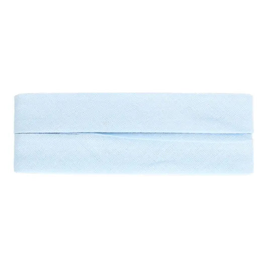 Baumwoll Schrägband gefalzt 40/20 hellblau