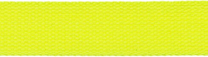 Gurtband Baumwolle 30mm neon gelb