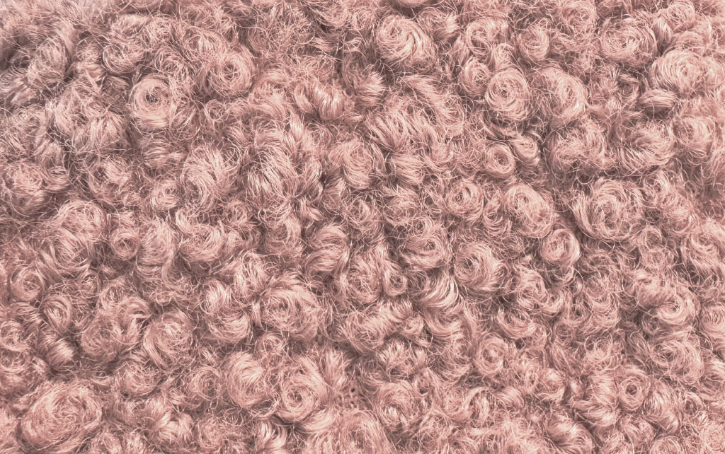 Bouclé rosa pastel