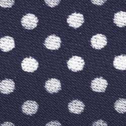 Baumwoll Schrägband gefalzt 40/20 Dots dunkelblau