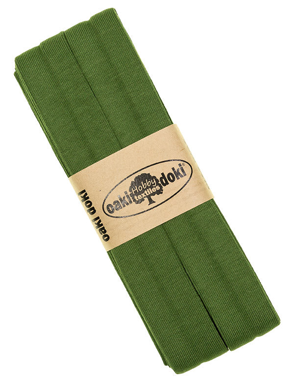 Jersey Schrägband 40/20mm Coupon grün