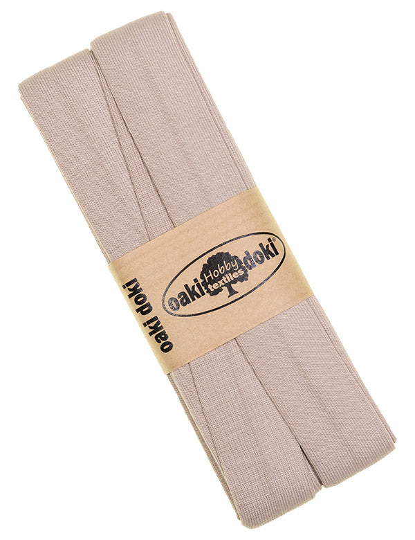Jersey Schrägband 40/20mm Coupon hell beige