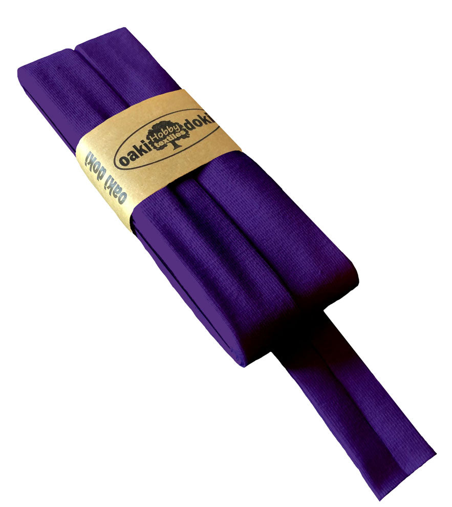 Jersey Schrägband 40/20mm Coupon knallig lila