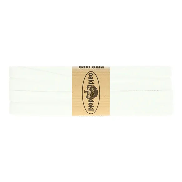 Jersey Schrägband 40/20mm Coupon weiß