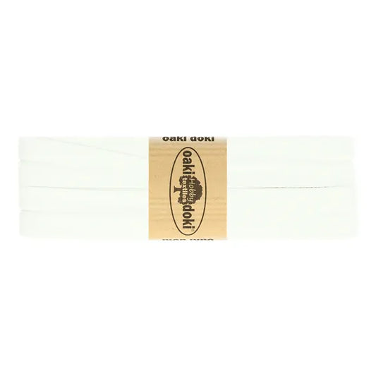 Jersey Schrägband 40/20mm Coupon weiß