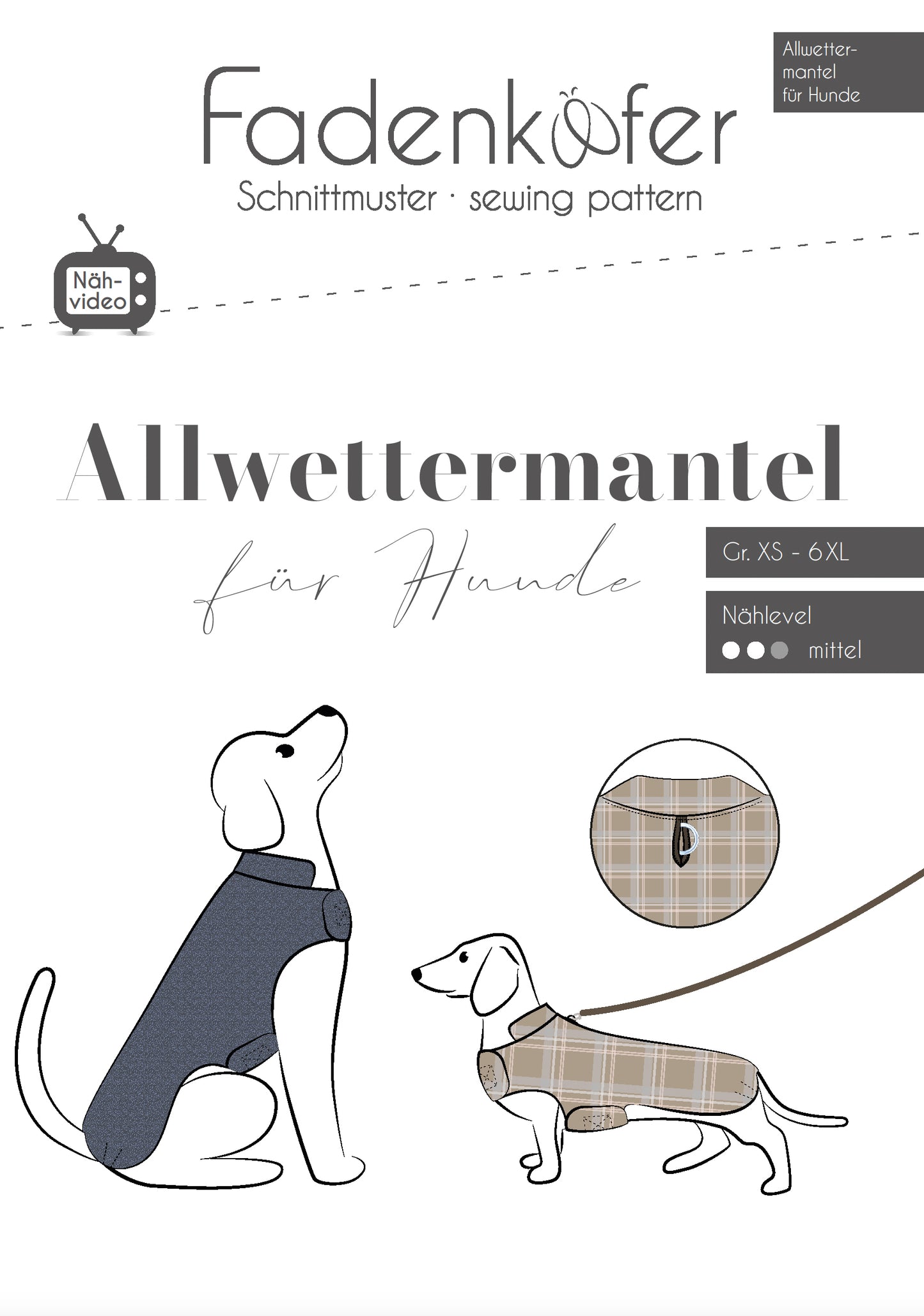 Fadenkäfer Hunde Allwettermantel