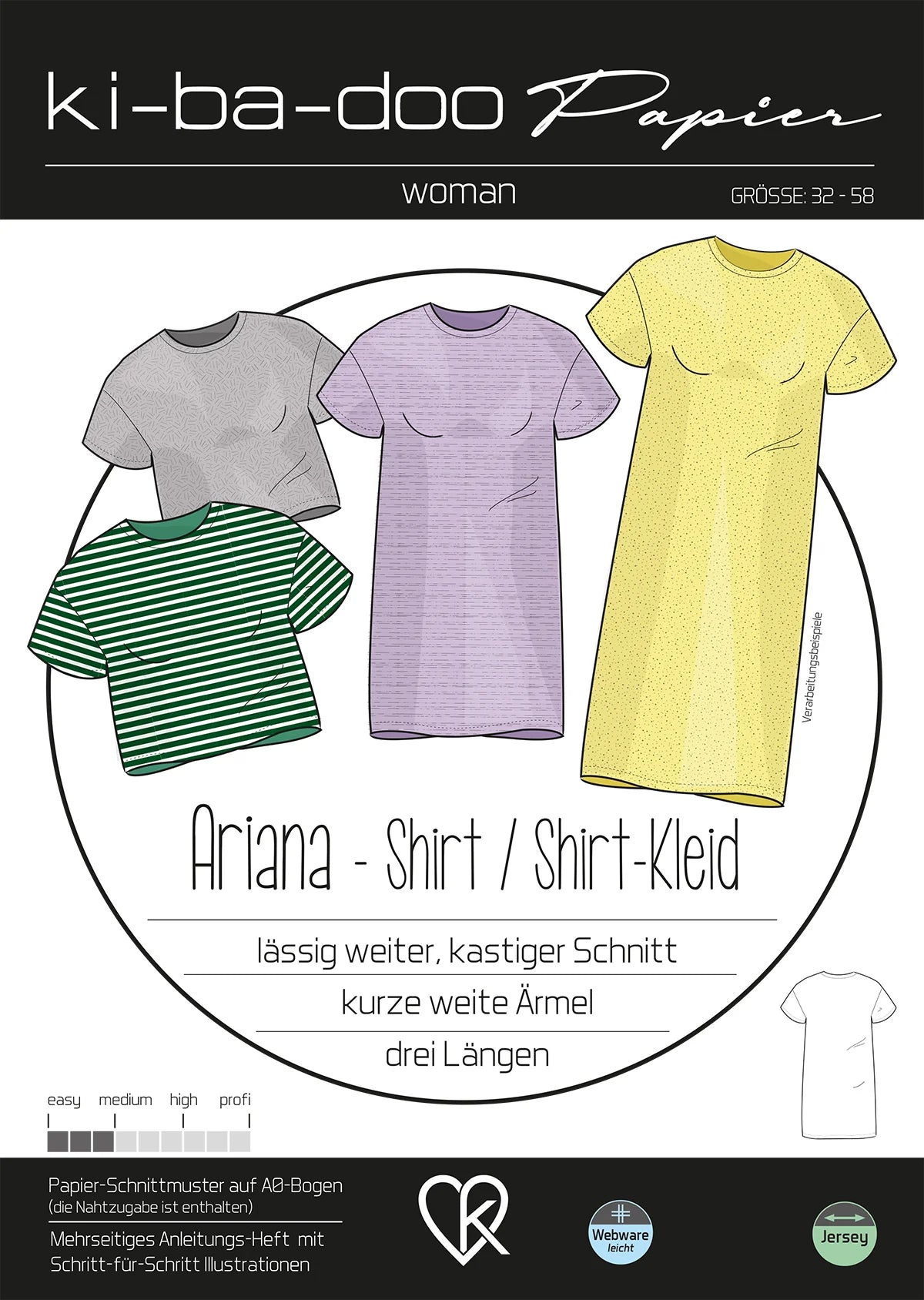 Ki-ba-doo Basic Shirt/ Kleid Aria Damen