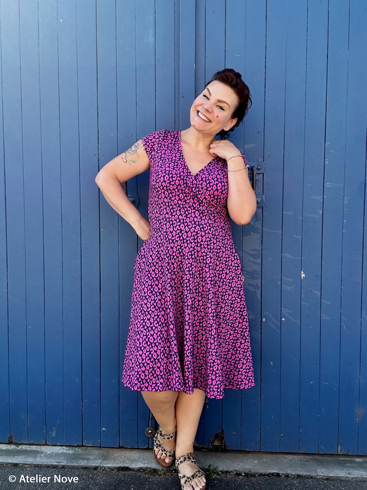 Jersey Happy Leo by cherry picking dunkelblau pink