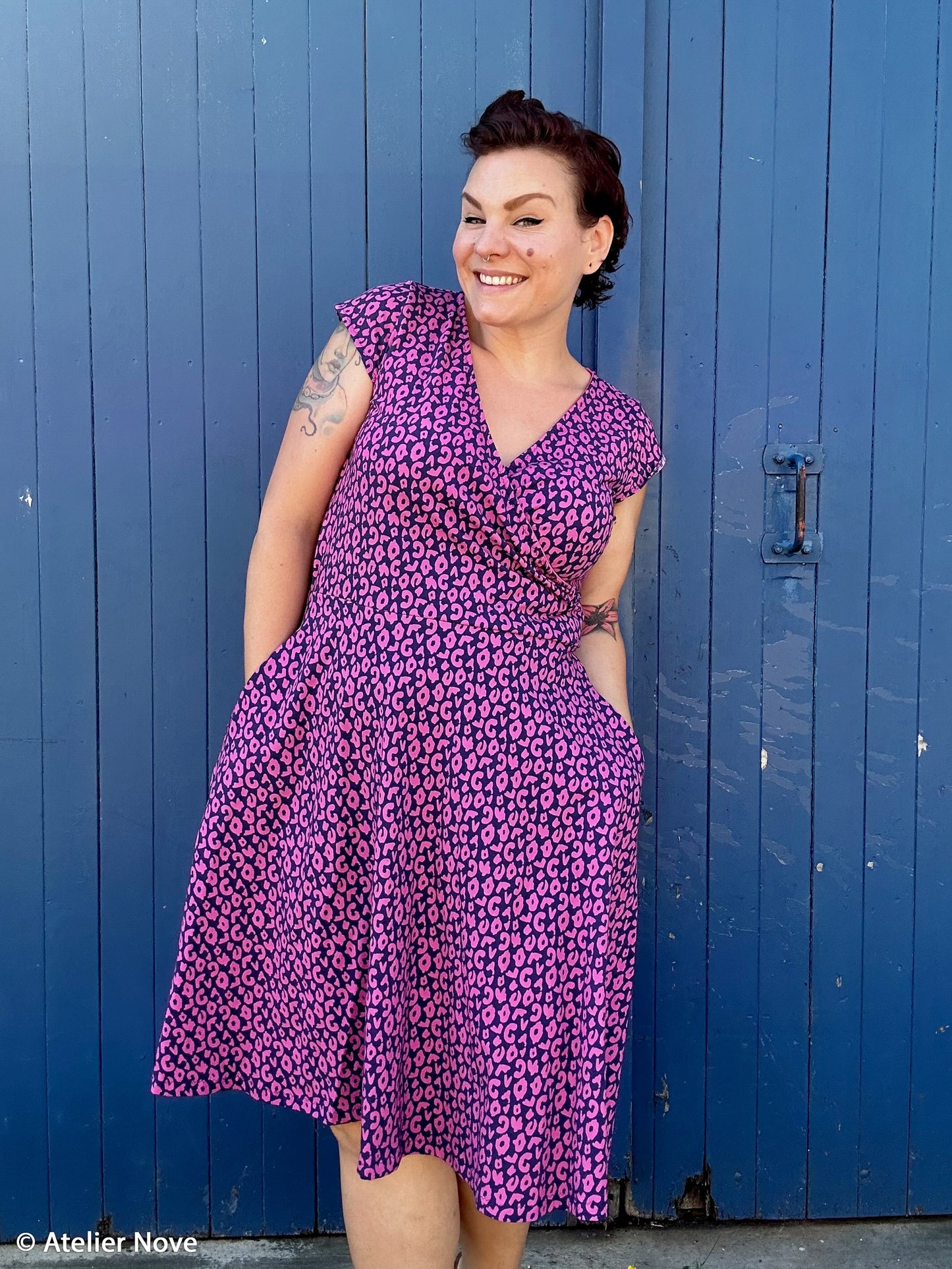 Jersey Happy Leo by cherry picking dunkelblau pink