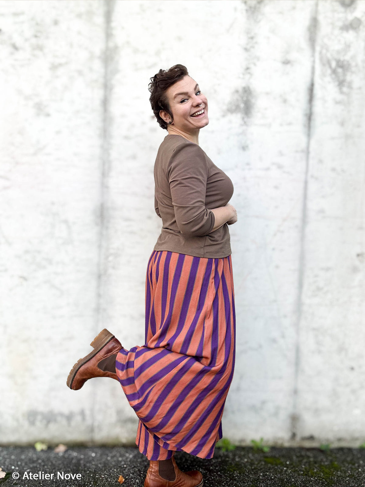 BALD ERHÄLTLICH - Viskose Bluse Sunday Mood by Cherry Picking lila terracotta