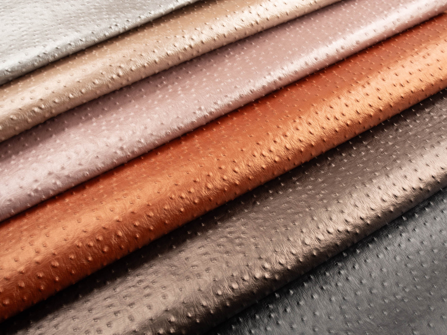 Kunstleder Aurora Noppen metallic schlamm