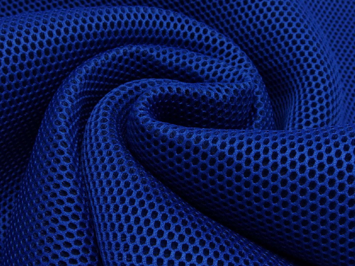 Netz 3D Mesh mit Geweberücken royalblau