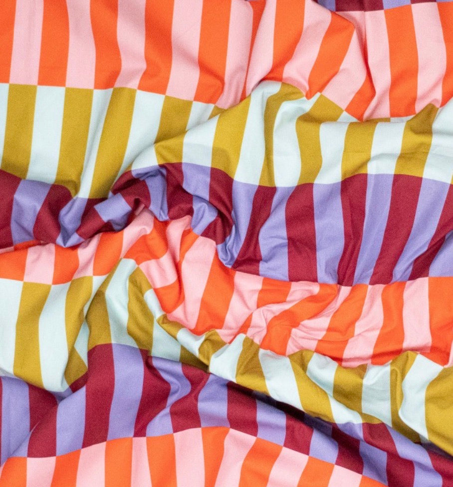 Baumwolle digital Ilja Blocks orange