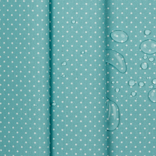 Beschichtete Baumwolle Petit Dots mistel