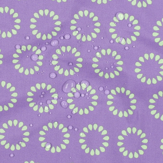 Beschichtete Baumwolle Circles lavender