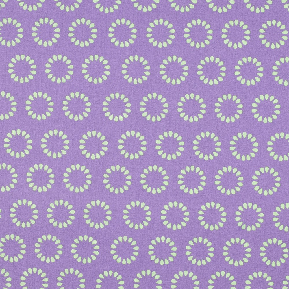 Beschichtete Baumwolle Circles lavender