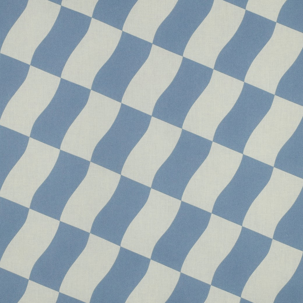 Beschichtete Baumwolle Karos blau