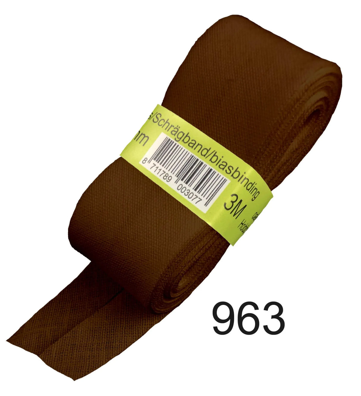 Baumwoll Schrägband gefalzt 60/30 rehbraun 3m
