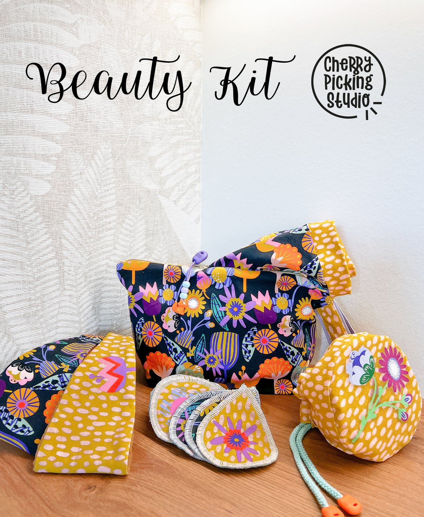 Panel Beauty Kit by Cherry Picking Autumn Flowers schwarz 1 Stück