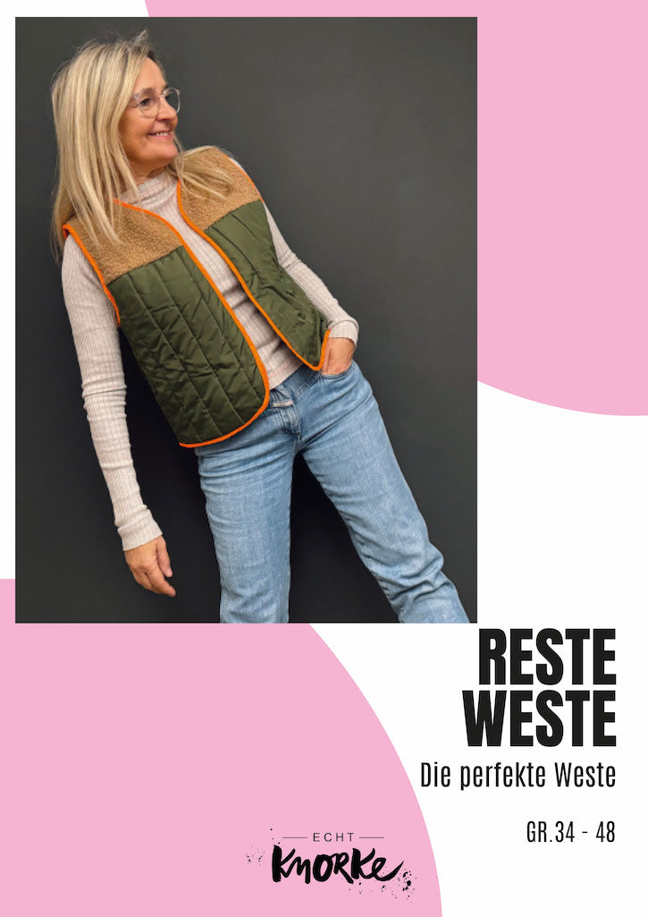 Echt Knorke - Reste-Weste – komfortable Weste