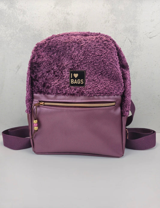 Kunstleder Rex beere metallic HW25/26