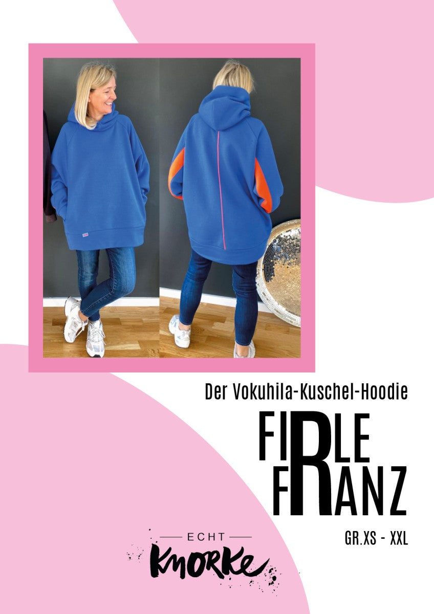 Echt Knorke -  Firle Franz – Vokuhila-Kuschel-Oversize-Hoodie