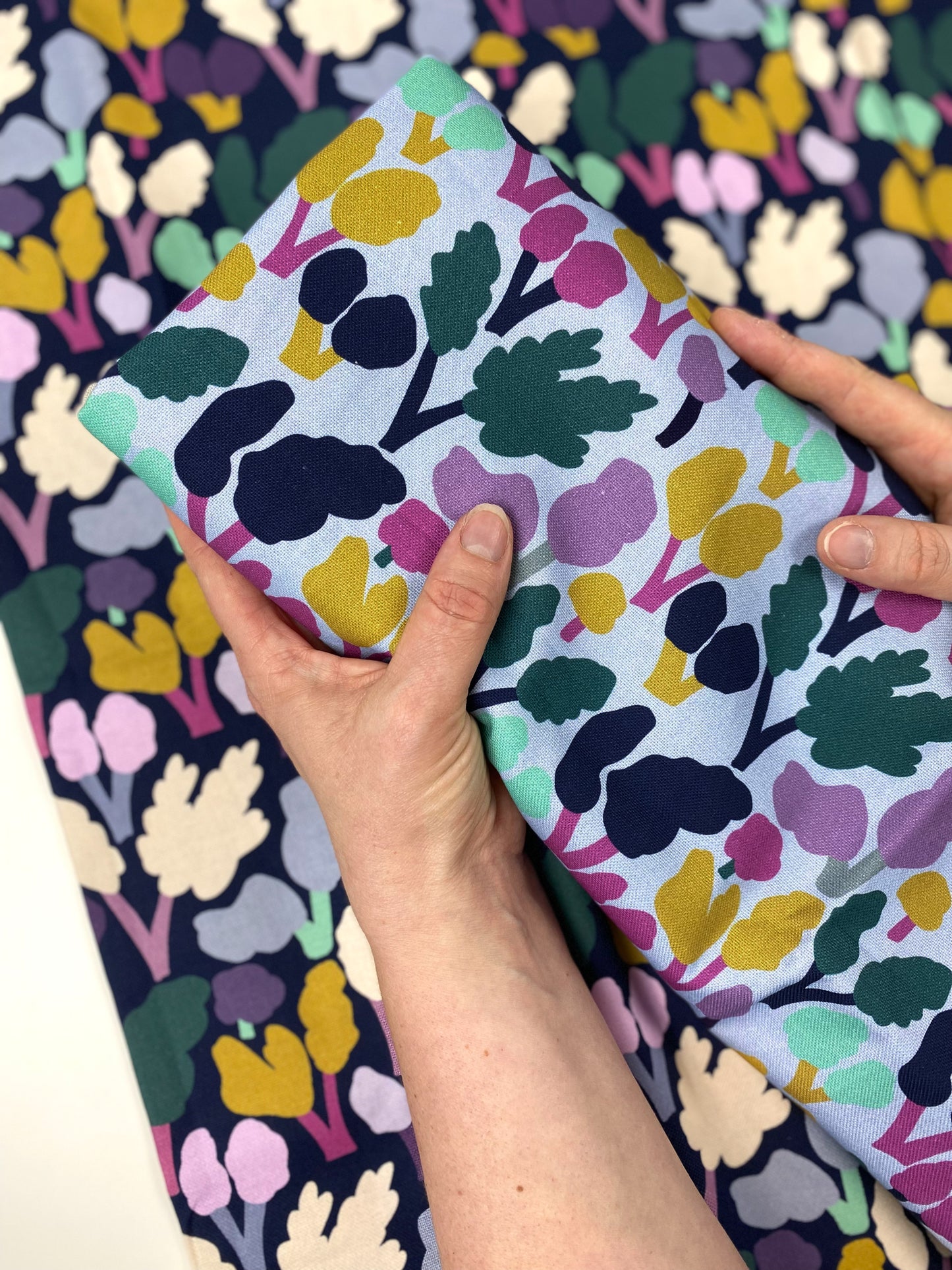 Canvas In the Woods  by Emjo Design dunkelblau