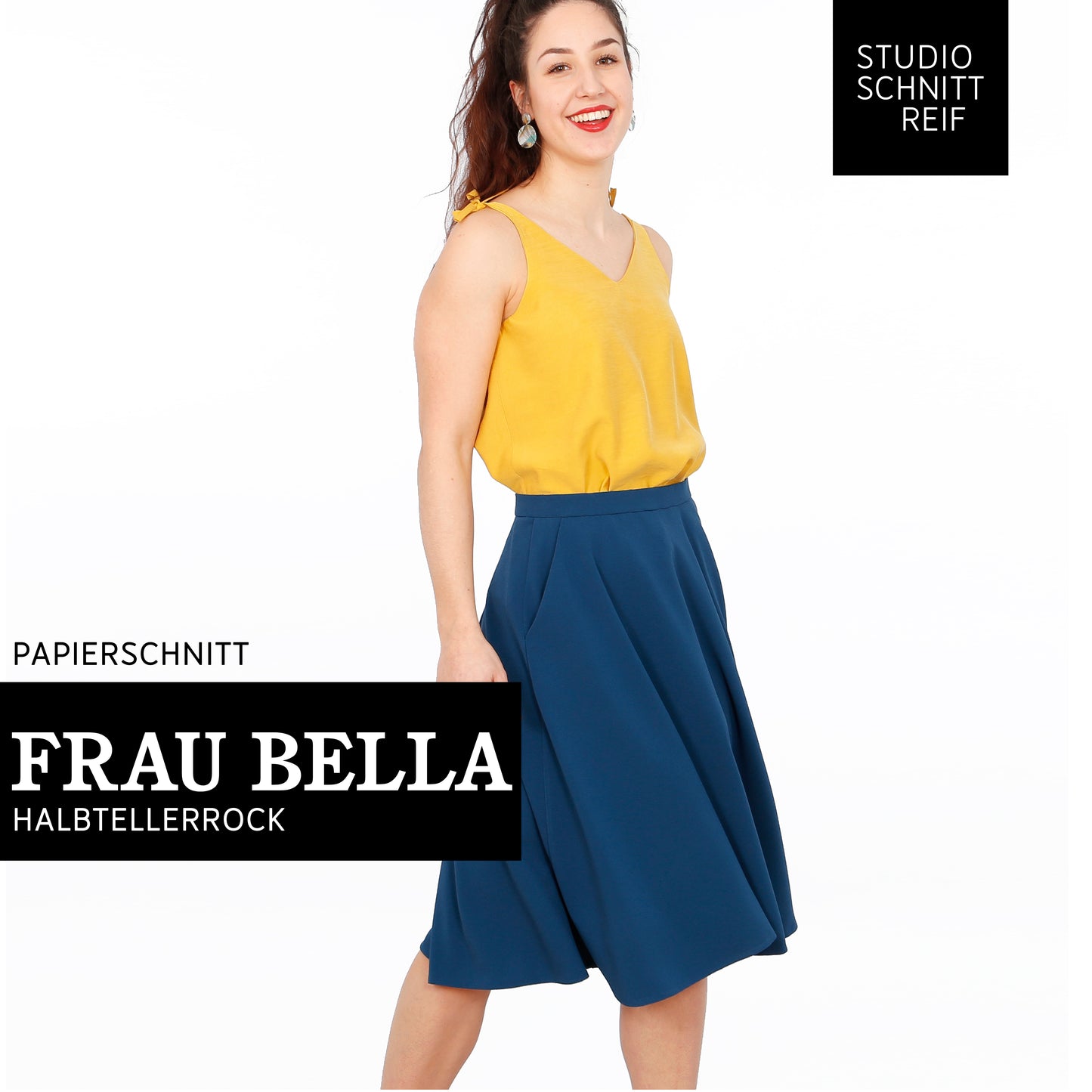 STUDIO SCHNITTREIF FRAU Bella Halbtellerrock Damen