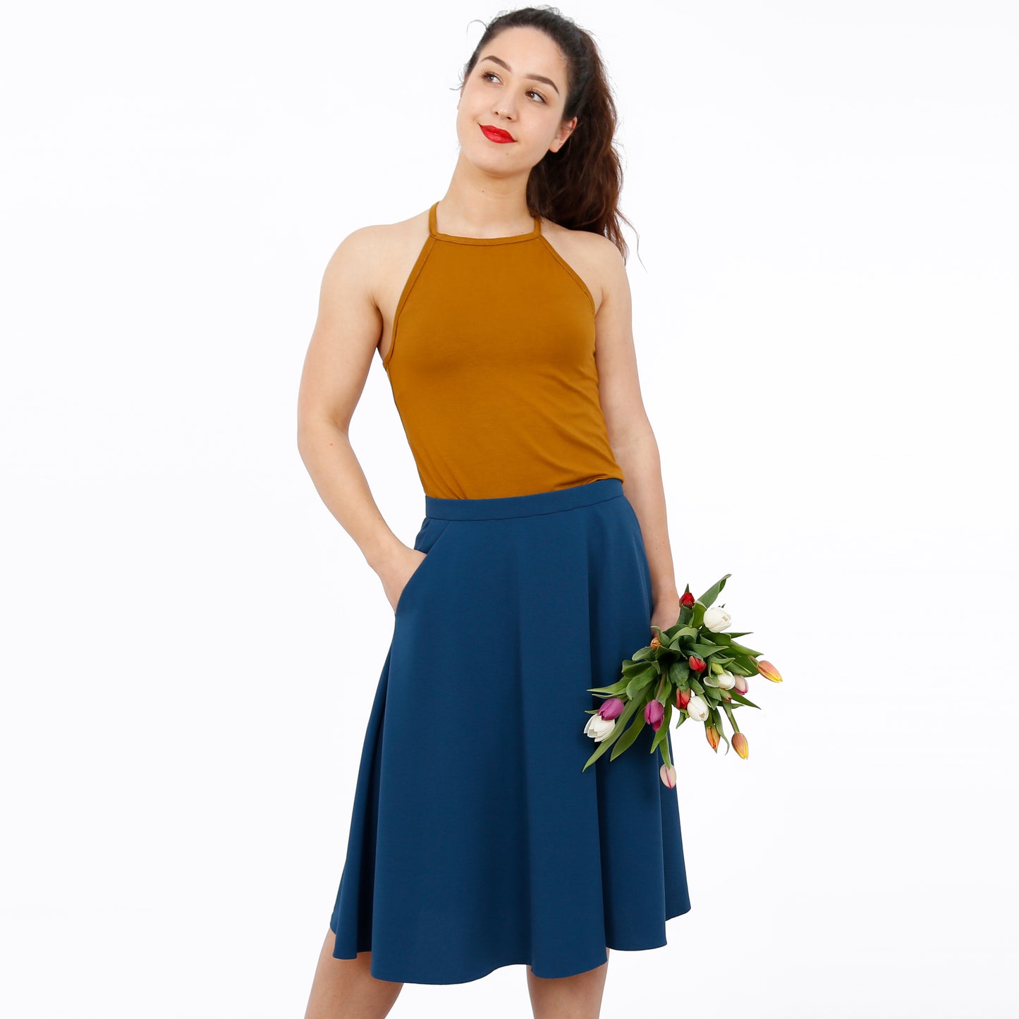 STUDIO SCHNITTREIF FRAU Bella Halbtellerrock Damen