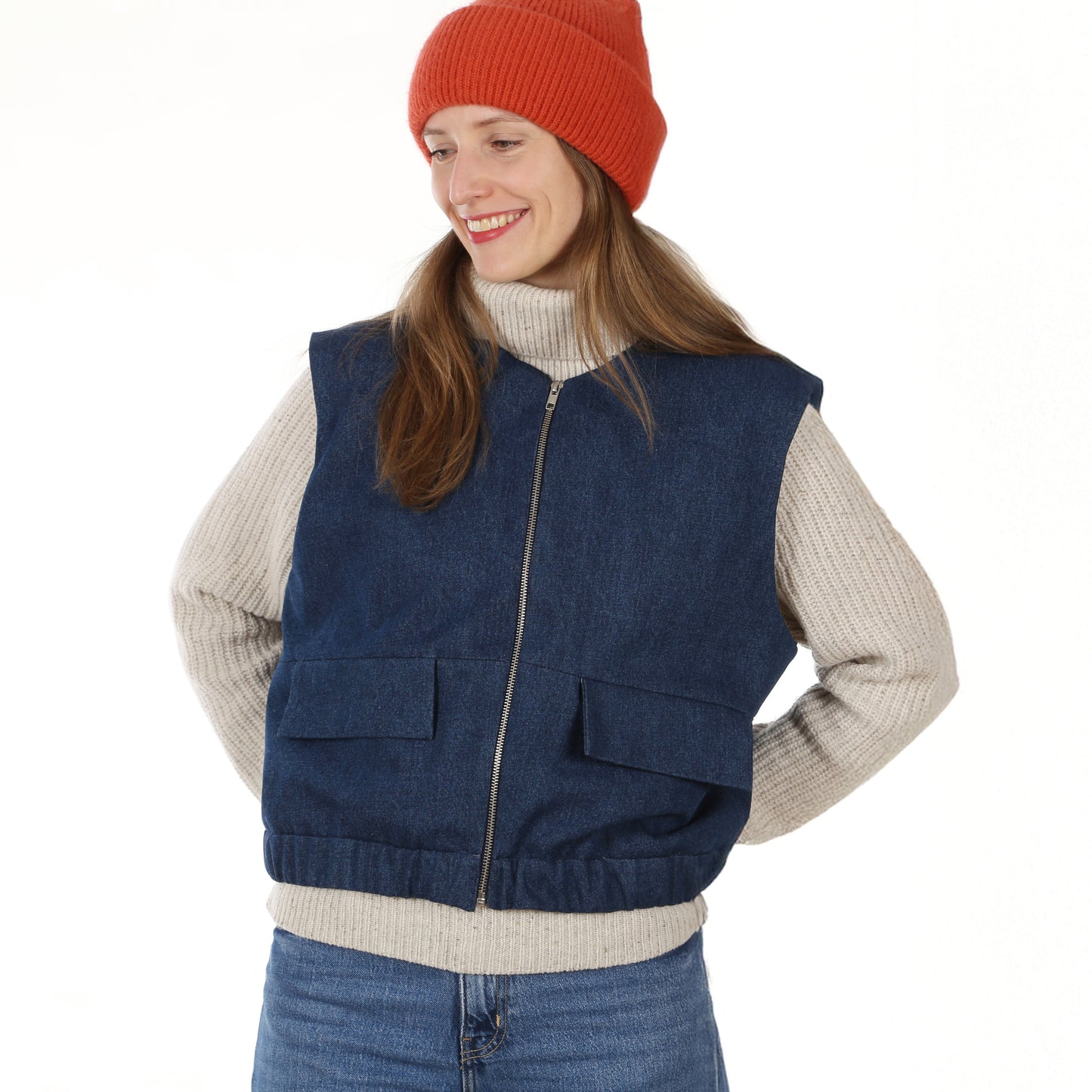 STUDIO SCHNITTREIF FRAU BORA Weste Damen