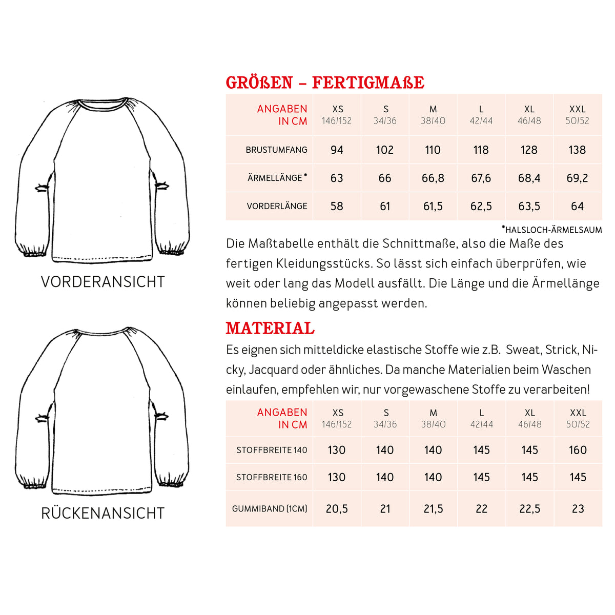 STUDIO SCHNITTREIF FRAU Caja Raglanpullover