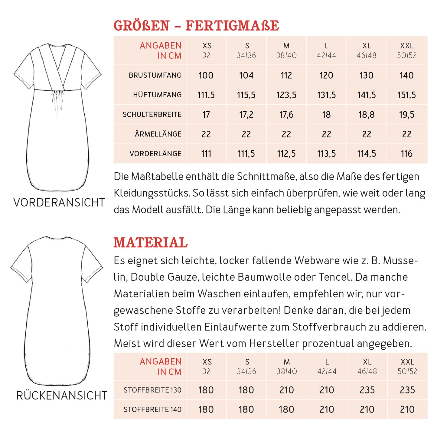 STUDIO SCHNITTREIF FRAU ELLEN Tunikakleid Damen