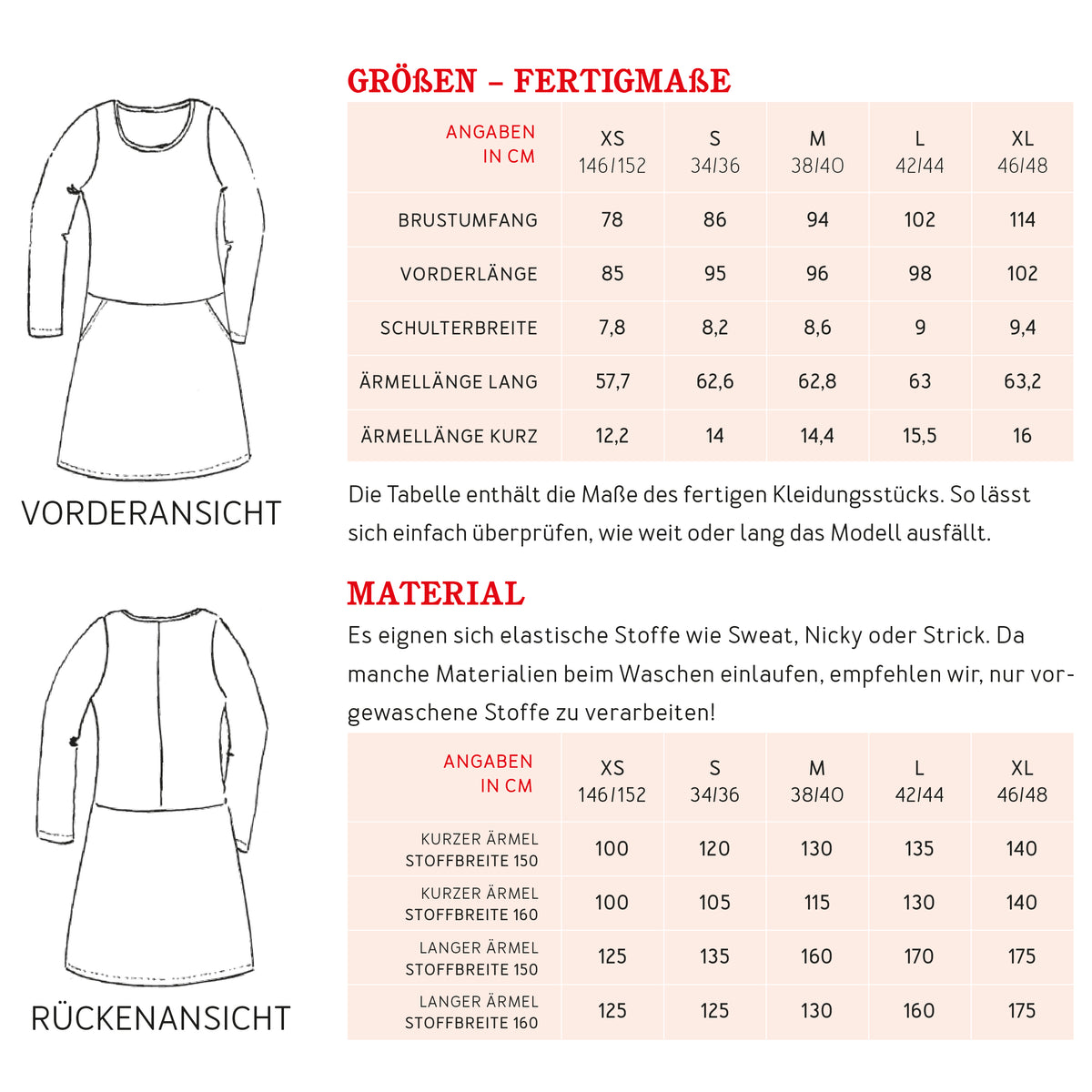 STUDIO SCHNITTREIF FRAU Fannie Sweatkleid