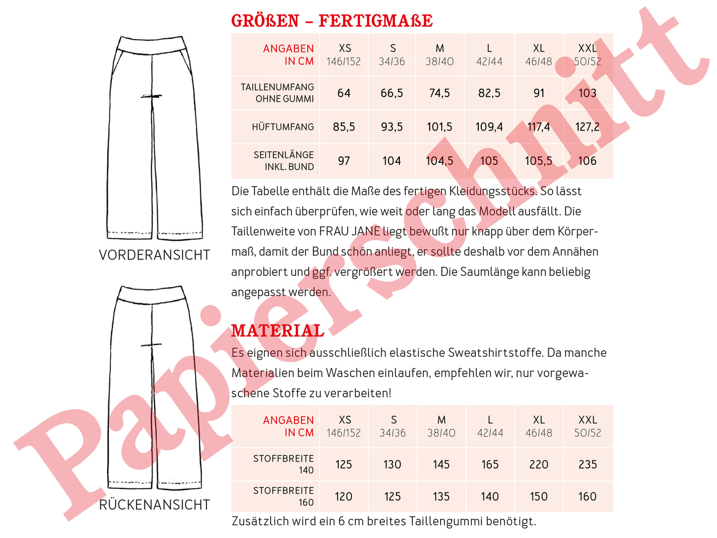 STUDIO SCHNITTREIF FRAU JANE Jogginghose Damen
