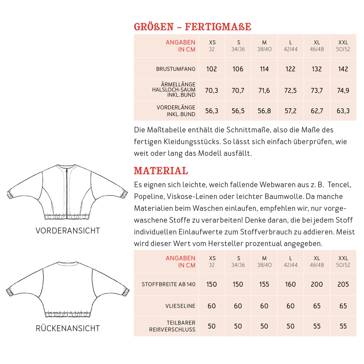 STUDIO SCHNITTREIF FRAU Kora Fledermausjacke